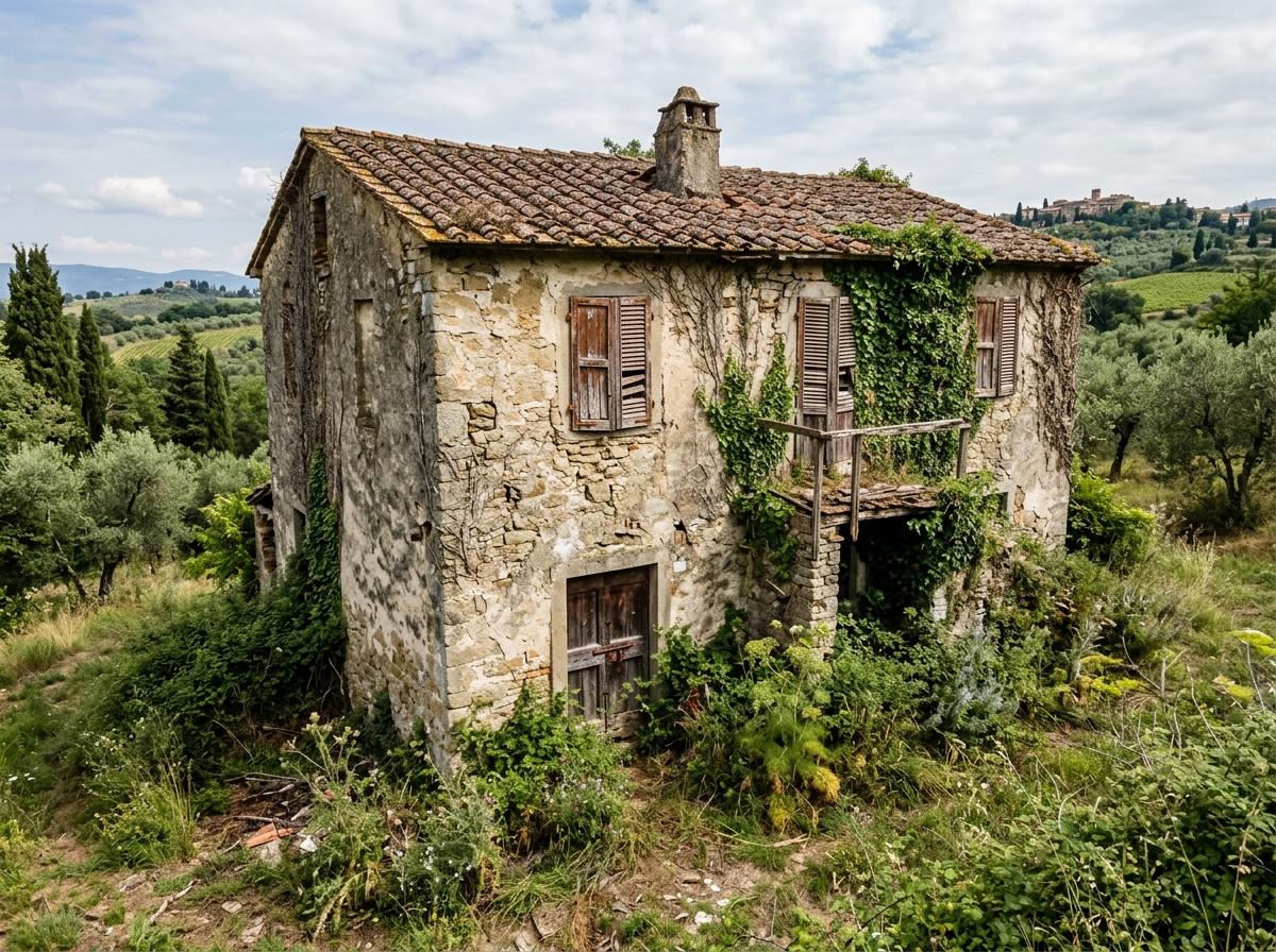 Situazione pre-cantiere restauro storico in Toscana - LBM Edilizia Italia
